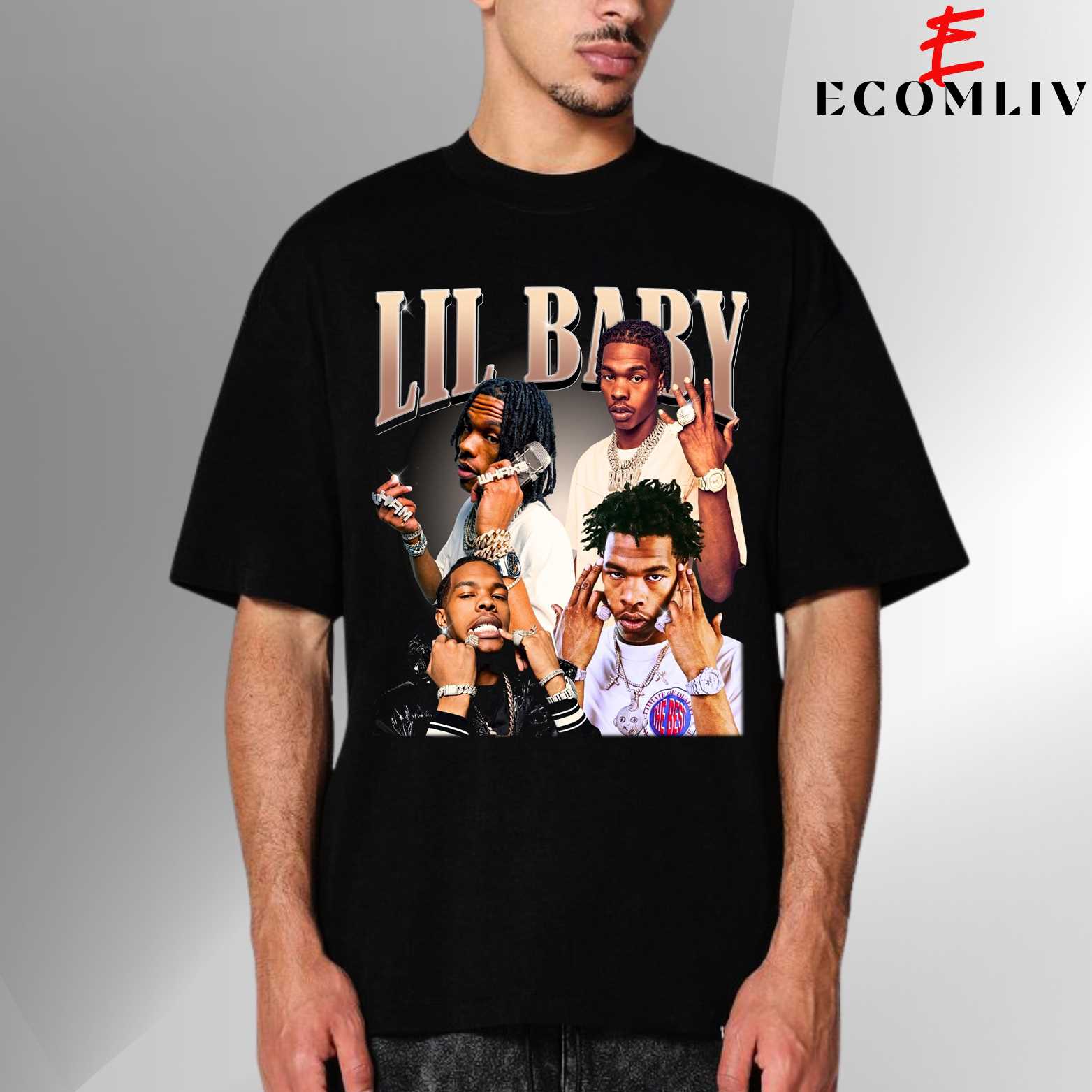 Lil Baby 90s Vibe Tee, Vintage Rap Fit